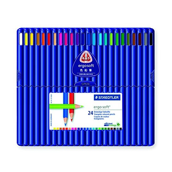 【可直邮】Staedtler Ergosoft Colored Pencils 施德楼 24色彩色铅笔 约108.25元  原价 161.67元