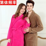 第依频率 加厚珊瑚绒情侣睡袍