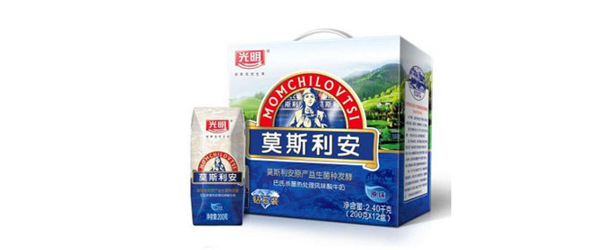 光明 莫斯利安 酸牛奶200ml*12盒整箱装