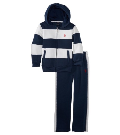 $19.99 U.S. Polo Assn.美国马球协会 男童拉链套装 三色可选(2-7 岁) 美国亚马逊转运到手约202元