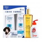 Dove 多芬 致润奢护养发精华油100ml+洗发乳400+160ml+洗手液75ml