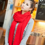 心家 女士毛线围巾
