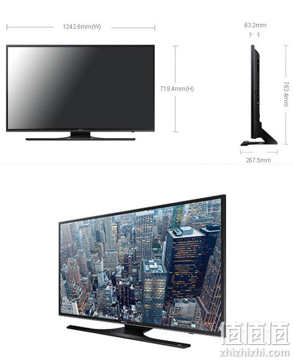 三星 UA55JU6400J 55英寸4K超高清智能网络电视