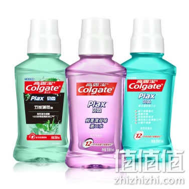高露洁 贝齿 竹炭250ml+清凉250ml+鲜果250ml漱口水套装