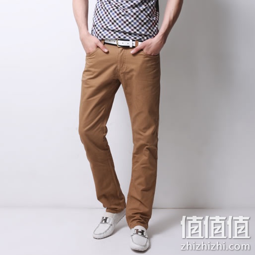 斯泽西尼 男士直筒休闲裤