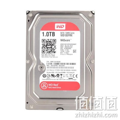 西部数据 红盘 WD10EFRX 1TB 3.5英寸NAS专用硬盘