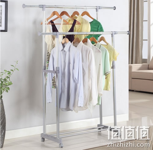 心家宜 双杆晾晒架