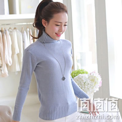 雪花玲 女式高领毛衣