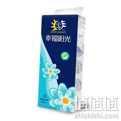 幸福阳光 太阳花系列 3层卷筒卫生纸140g*10卷