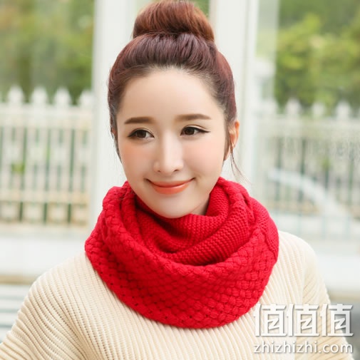 卡兰薇 女士针织毛线围脖