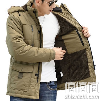 比克非凡 男士中长款棉服