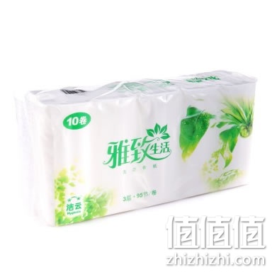 洁云 雅致生活加韧95节无芯卫生纸