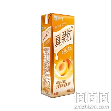 蒙牛 真果粒牛奶(黄桃)250ml*12整箱装