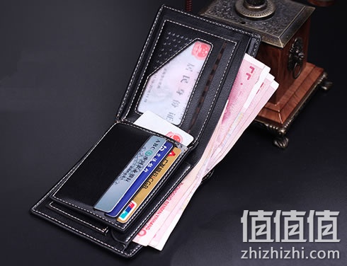 十月新贵人男士短款皮夹钱包