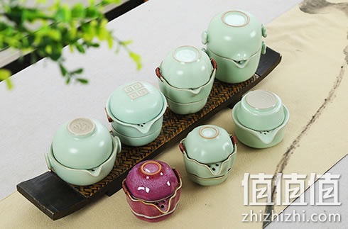 鑫都茗陶瓷便携简易茶壶茶具