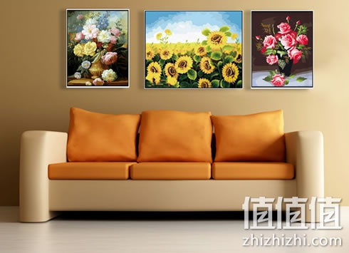 布丁画艺diy手绘花卉数字油画套装