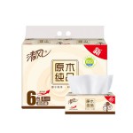 清风 原木纯品系列2层150抽面纸*6包