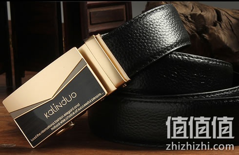 卡琳朵男士自动扣真皮皮带腰带