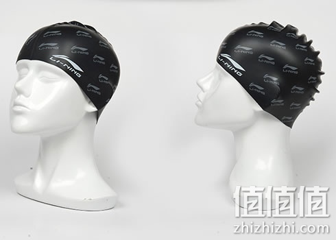 李宁男女长发硅胶防水游泳帽