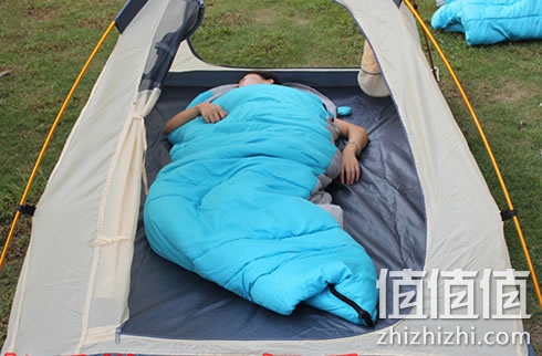 蓝色山脉户外秋冬加厚可拼接野营睡袋