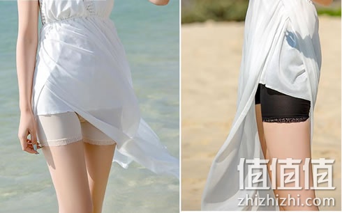 鹤舞纤姿女士蕾丝防走光打底裤
