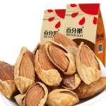 百分果休闲零食巴旦木 210g*2袋