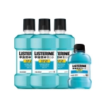 李施德林（Listerine）冰蓝口味漱口水 500ml*3+80ml(赠品）