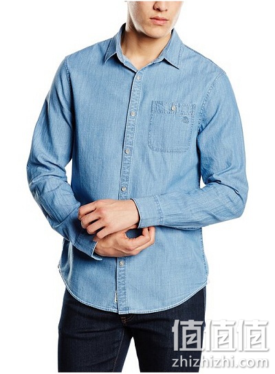 经典！Original Penguin 男士长袖牛仔衬衫 美国亚马逊价格