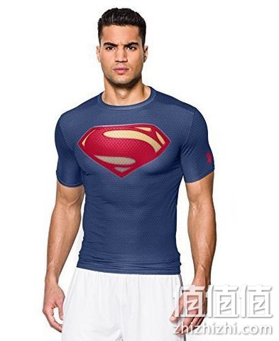 化身超人！安德玛 Under Armour Alter Ego 男士短袖压缩紧身衣 超人款 美国亚马逊价格