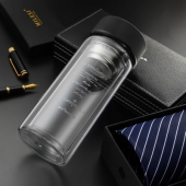 双层加厚！便携玻璃水杯茶杯 280ml