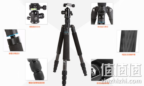科漫TN256C+CM0碳纤维三脚架套装
