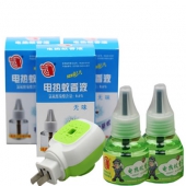 无味防蚊！歼敌无香型电热蚊香液驱蚊液套装