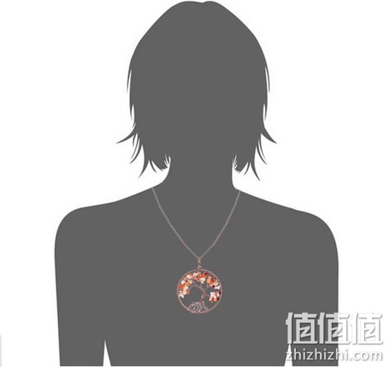 Sedmart树状宝石项链