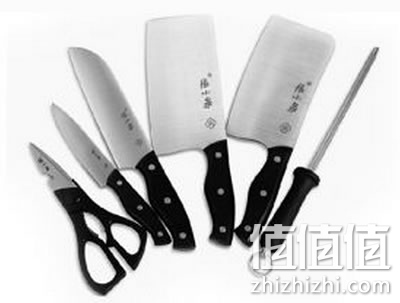 张小泉菜刀N5490七件套刀具套装
