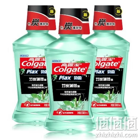 高露洁竹炭薄荷漱口水