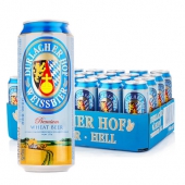 夏日酷爽！德拉克（Durlacher）浑浊型纯正小麦啤酒500ml*24听