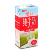 天然牧场的优质奶源！德亚（Weidendorf）全脂纯牛奶1Lx12盒整箱