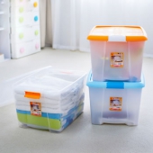 收纳玩具！爱丽思（IRIS）TB-54D 透明收纳箱 50L