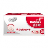 柔棉材质！好奇（Huggies）裤型纸尿裤 加大号 XL 76片