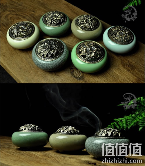 龙泉青瓷哥窑香薰炉