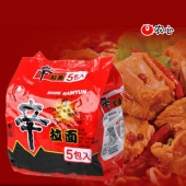 速食美味！农心 香菇牛肉味辛拉面120g/包*5