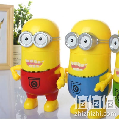 绿盒子小黄人充电式手持电风扇