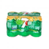 清爽口感！七喜 柠檬味汽水六联包 330ml*6