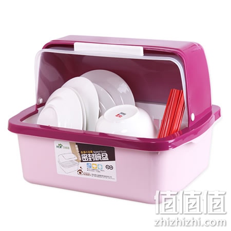 家用塑料翻盖碗柜碗碟沥水架