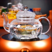晶莹剔透！霄怡玻璃泡茶壶茶具
