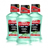 好口气，好心情：高露洁 Colgate 竹炭薄荷漱口水 500ml*3瓶