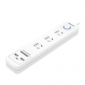 航嘉（Huntkey）小U标准版 3位总控插座（带2孔USB）