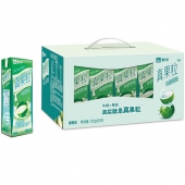 牛奶+果粒：蒙牛 椰果真果粒牛奶饮品 250g*12盒