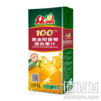 众果黄金柑香橙混合果汁