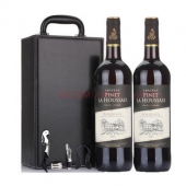 超值低价！拉赛尔城堡（Chateau Pinet LA Houssaie）干红葡萄酒 双瓶礼盒750ml*2瓶